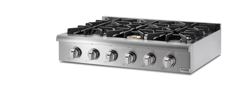 Thor Kitchen HRT3618U Pro-Style Gas Rangetop With 6 Sealed Burners 36 - Inch thumb #1