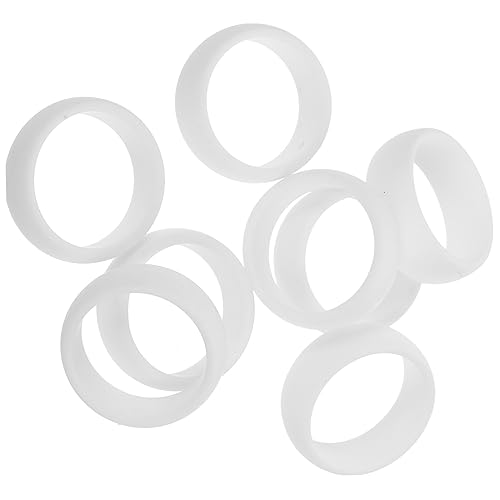 Anneaux en silicone de fitness pour hommes - Lot de 8 bagues de sport