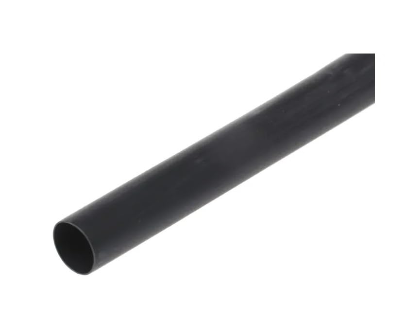 Tubo termorretráctil negro de 32 mm para organizar cables y proteger empalmes