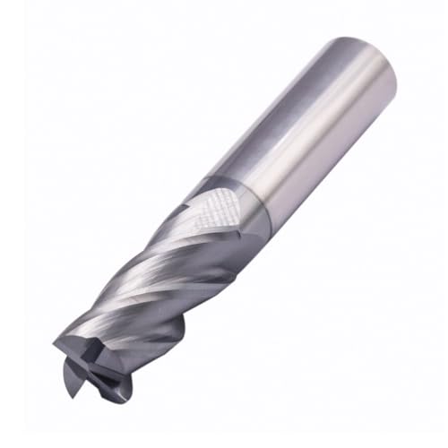 Image of 4 Flute Solid Carbide Square End Mill(1Pc, 1 /2in), AlTiN Coated | 35 Helix, 1 /2 inch Cutting Dia, 1 /2 inch Shank Dia, 1-1 /4 inch LOC, 3 inch OAL For Milling Alloy Steel, Hardened Steel, Iron, Copper
