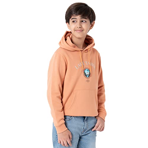Image of Red Tape Cotton Blend Unisex-Child Hooded Neck Sweatshirt