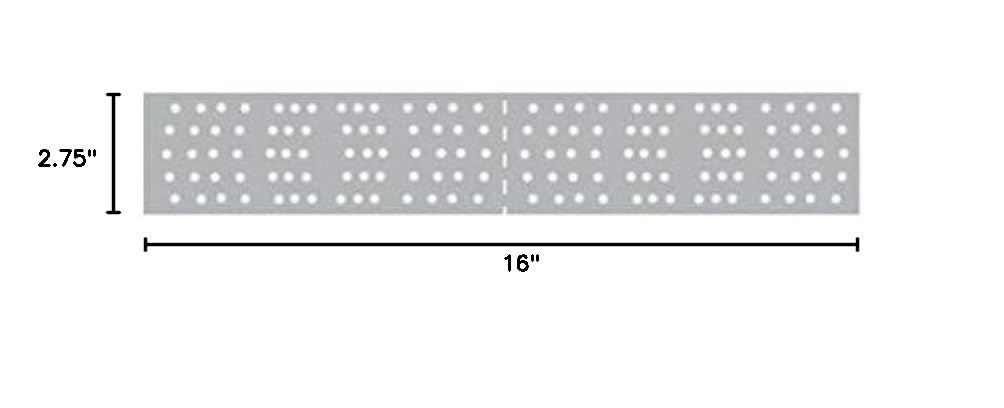 Mirka 24-38P-240 Iridium 2.75" x 16" Perforated Strips 240G (50/Box)
