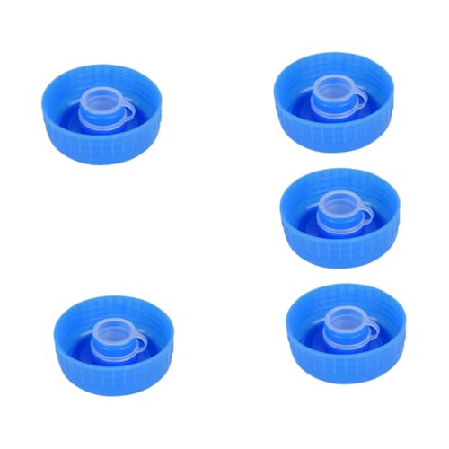 KOMBIUDA 5 piezas Tapas para Botellas de Agua Tapones Selladores Reutilizables de PC Resistentes Accesorios Prácticos para Jarras y Garrafas con Diseño de Rosca