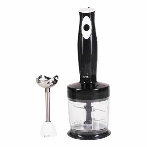 Image of SINGER Blendprep Hand Blender 300W Powerful Copper Motor | 3-in-1 Blender, Chopper & Whisk | Silent DC Motor | Stainless Steel Ninja Blade | Easy Push Button | 2-Year Warranty | ISI Certified