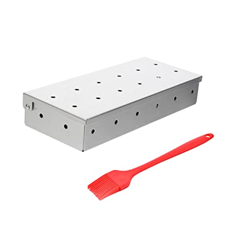Abaodam 1Juego Caja Inoxidable Para Barbacoa Brocha Accesorios Para Cocinas Al Aire y Parrillas