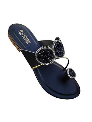 Unique collection Women’s Party-wear Designer Wedding Slip-on flat sandal new color lehariya