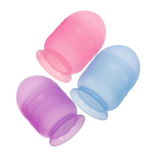 Healeved Juego de 3 Tazas Mezcladoras de Tinte para El Cabello Tazón Mezclador para Teñir El Cabello Tazón Mezclador para Crema de Tinte para El Cabello Fácil de Limpiar Escala Precisa
