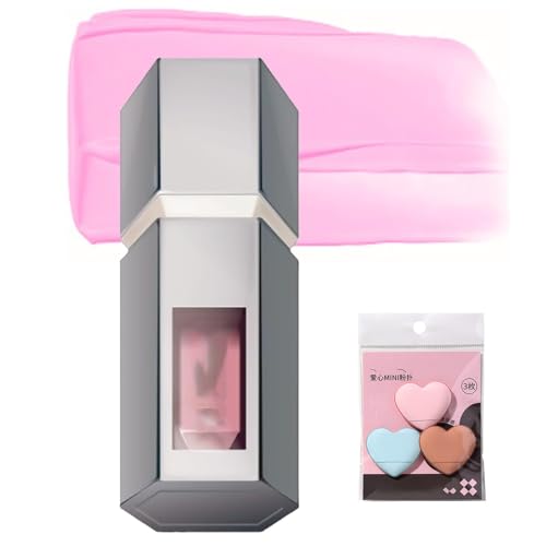 Aztk Jello Color Liquid Blush Fard À Joues Liquide Couleur Gelée, 2025 Fards À Joues Contouring 2 En 1 Liquide Waterproof Contouring Illuminateur Toute La Journée Avec Mini-houppette(JC02 Blueberry)