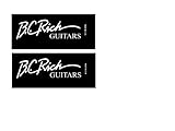 B.C Rich Guitar Decal Headstock Waterslide Restoration logo 107w
