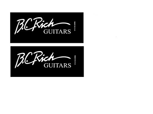 B.C Rich Guitar Decal Headstock Waterslide Restoration logo 107w