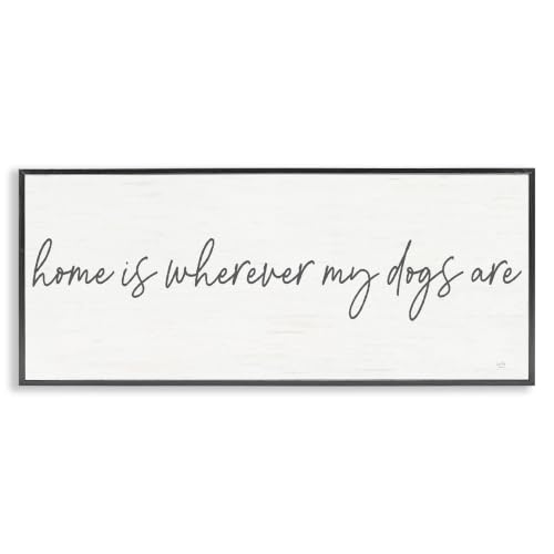 Pet Lover Dog Phrase, 13 x 30 Inch Framed Giclée Print