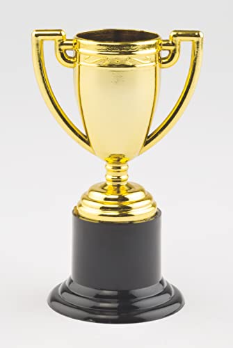 Baker Ross Mini Trofeos de Oro para Niños (Paquete de 6) Juguetes infantiles para bolsas de cotillón Cover
