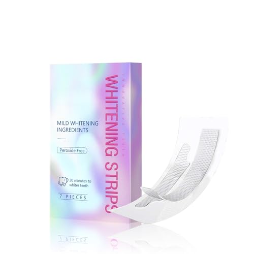 Tiras Blanqueadoras De Dientes Suaves For Dientes Sensibles, Eliminación De Manchas Y Brillo En 30 Minutos, Aliento Fresco, Kit Dental Fácil De Usar