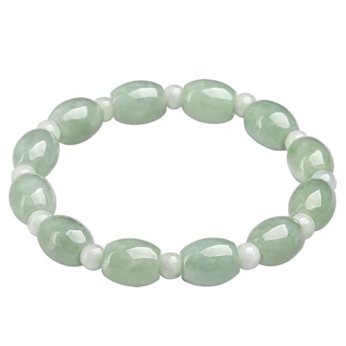 Bracelet extensible en jadéite verte perles 10mm à porter au quotidien pour le bien-être