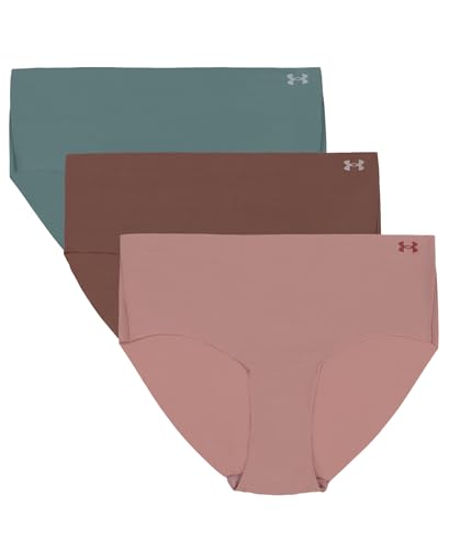 Image of Under Armour Women's 3-pack Pure Stretch No Show Hipster Underwear, All-day Comfort & Ultra-soft Fit