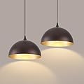 LWWHQ Farmhouse Pendant Light 2 Pack, Vintage Pendant Light Fixtures, 11.8 inches Dome Kitchen Pendant Lights, Industrial Pendant Lights for Kitchen Island Dining Room, Oil Rubbed Bronze Finish