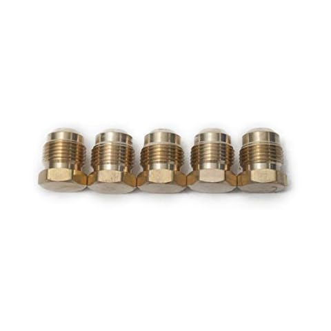 LTWFITTING Brass 45 Degree Flare Plug, 1/2" OD Cover