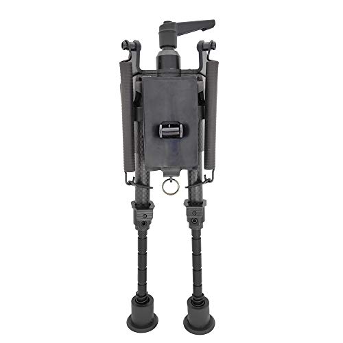 6-9 Inch Carbon Fiber Swivel Benchrest Shooting Bipod Tactical Hunting Sniper Rifle Bi-Pod #TOP4