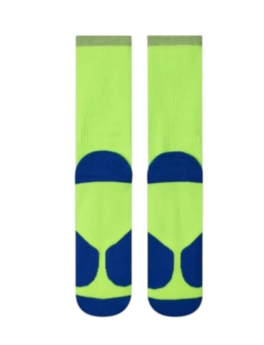 Nike Unisex Spark Cushioned Crew Running Socks YTH 4-5.5/W 5.5-7 Volt Green3