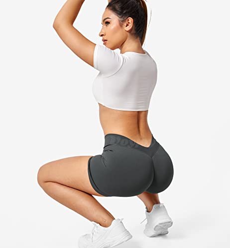 VOYJOY-V-Cross-Back-Scrunch-Butt-Shorts-Seamless-Workout-High-Waisted-Shorts-Squat-Proof-Booty-Shorts-Asphalt-S
