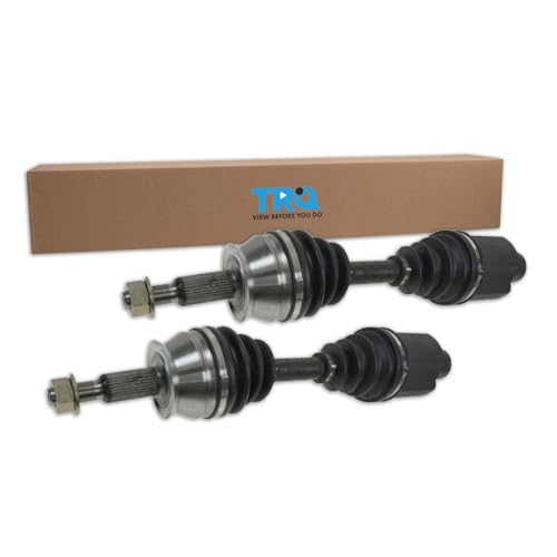 Image of TRQ Front Driver Side and Passenger Side CV Axle Assembly Set 2 Piece for 2001-2004 Dodge Dakota 2001-2003 Durango 4WD