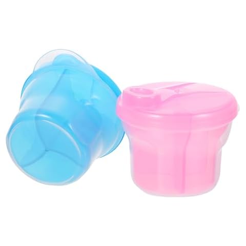 ifundom 2pcs Rotary Milk Powder Box Travel Milk Powder Dispenser Formula Holder Portable Formula Dispenser Milk Formula Holder Dispenser Formula Container Milk Powder Holder Cover