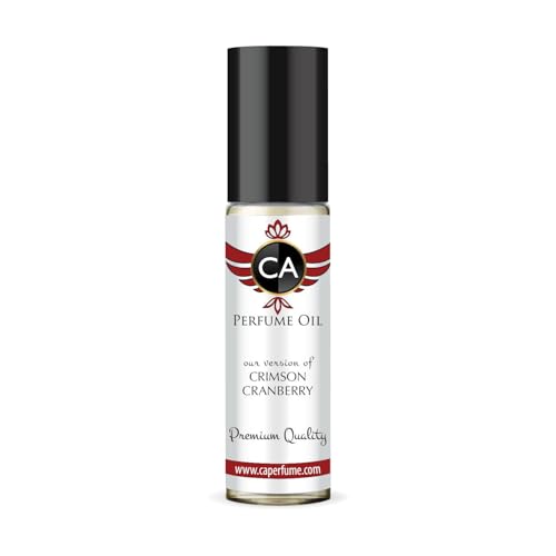 CA Perfume Originals Crimson Cranberry Unisex Fragrance Oil Floral Fruity Scent Long Lasting Perfumes for Women &amp; Men Travel Size TSA Ready Mini Parfum Body Oil Roll-on 0.33 Fl Oz 10ml