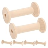 Large : idéal pour encercler toutes sortes de ficelles, fils, fils élastiques, chaînes de décoration, etc. cela rend vos cordes et chaînes pas trop salissantes et peut économiser de la place pour votre bureau, des bobines en bois non , une bobine en bois