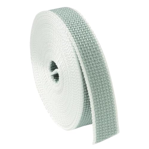 Cinta para Persianas 20mm de Ancho - Color Gris Plomo | Cuerda de repuesto para Carretes de Persiana | Resiste los Rayos UV | Color pintas Gris Plomo Cinta Recogedor Persiana 20 mm x 50 metros