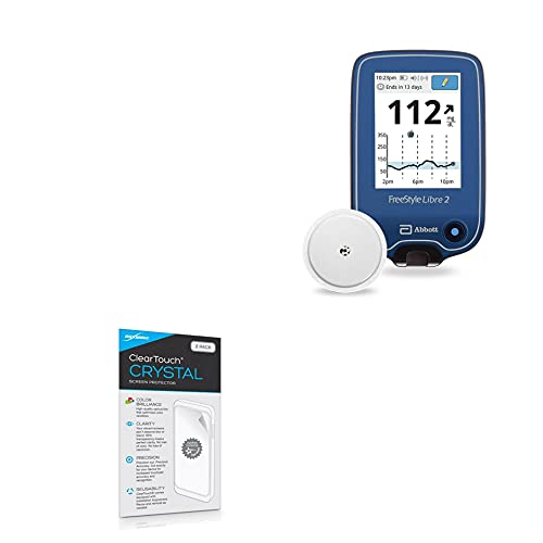 BoxWave Screen Protector Compatible with Freestyle Libre 2 - ClearTouch Crystal (2-Pack), HD Film Skin - Shields from Scratches for Freestyle Libre 2