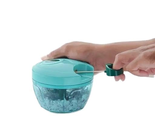 KP International Plastic Manual Vegetable Chopper for Kitchen, Vegetable Cutter for Kitchen, Onion Cutter, Onion Chopper (Blue) (450 ml) Blue Chopper 450-19_KP481-image-2