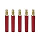 5 Paar 3,5 mm Rundstecker auf 4 mm Rundsteckverbinder, Bananen-Goldstecker, kein Draht, Adapter für RC Auto, Boot, FPV ESC Motor