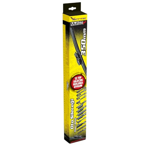 Vette Plus Multifit Silecek 350 mm, Sessiz ve İz Bırakmayan, Tüm Araçlara Uyumlu