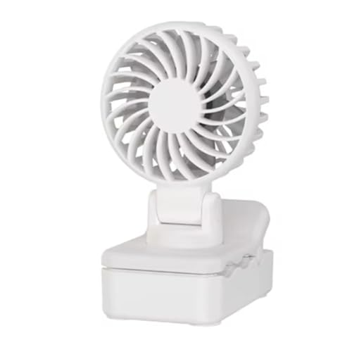 Ohulelks Mini Ventilador Portátil con Clip: Ventilador Recargable para Exteriores, Enfriador de Aire con Velocidades Ajustables, Ideal para Viajes. A