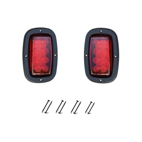 Orle Oko Golf Cart Taillight for Club Car DS 12V Replace Rear Light Kit for Club Car DS 1993- up,Yamaha G14 G16 G19 G22 Golf Cart Brake Light Cover
