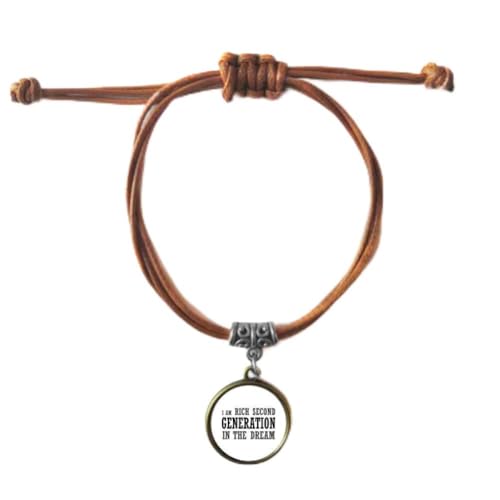 Bracelet cuir corde double riche de deuxième génération pour couple