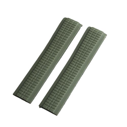 jfhffj 21mmubNu[O[J[uGhVR[SvohPatek Aquanaut Philippe݊5164A 5167A-001 Watch Strap Band(Green)