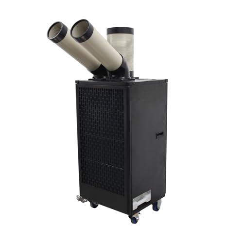 BEILOCKERY Industrial Portable Air Conditioner with Wheels 5L Large Tank Commercial Spot Cooler Adjustable Air Outlet Ideal for Hospitals Workshops Outdoor Events 110V 1.1KW