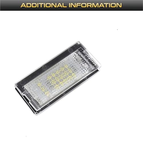 Luz LED de matrícula para BMW E46 4 puertas y Touring kit de 2 lámparas blancas sin error Canbus 3