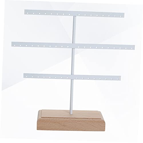 Didiseaon 52trous Support De Boucles Oreilles Avec Fentes Présentoir Élégant Pour Bijoux Organisateur De Rangement Blanc