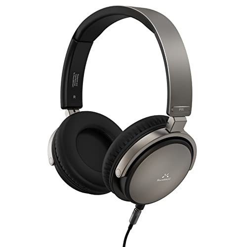SoundMAGIC Vento P55 Wired On Ear Headphones Powerful Bass HiFi Stereo Audiophile Headphone Noise Isolating with Detachable Cables Gunmetal