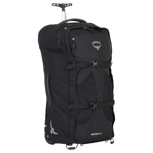 Osprey Europe Herren Farpoint 40 Rucksack, Schwarz, Einheitsgröße