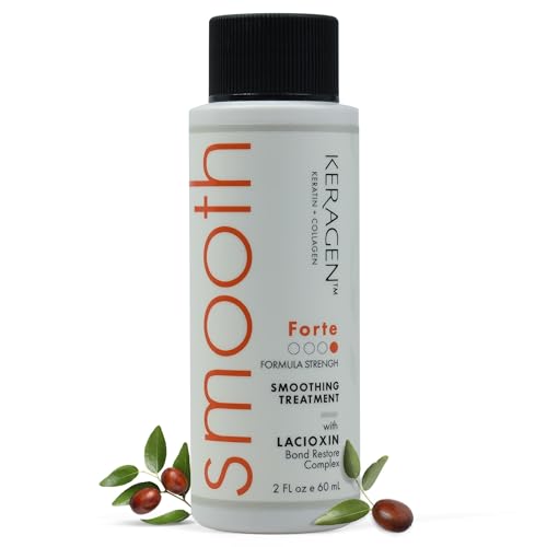 KERAGEN Forte Professional Keratin Smoothing Treatment, High-Potency Structural Realignment &...
