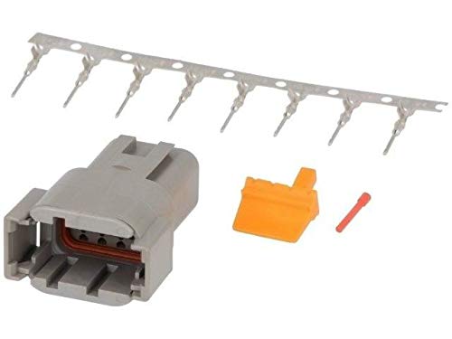 Connecteur DTM male 8 broches S-DTM 04-08 PA pour cabler un boitier electronique
