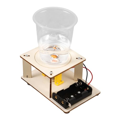 SEWACC 1 セット うずまきおもちゃ 科学実験材料 の科学のおもちゃ DIY テクノロジー 向けのプロジェクトの 組み立て キッズ木製模型 モーター