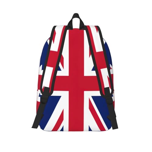 Sac à dos universitaire imprimé drapeau anglais avec rangement PC - 3