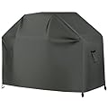 ABCCANOPY Grill Cover Gas Barbecue Oven Cover Outdoor Waterproof and Dustproof Weatherproof Uv Resistance Tear Proof Bottom Buckle Fixation Heavy Outdoor Covers Outdoor Grill Cover 70x24x48 Grey