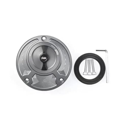 CNC�A���~�L�[���X�o�C�N�A�N�Z�T���[�R���K�X�^���N�L���b�v�J�o�[�ɓK������MT01 MT-03 MT07 MT-09 MT-10 MT15 MT-25 MT125�p RQTGUS(�����ȓX)(Grey Black)