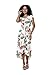 Matchable Couple Hawaiian Luau Wrap Ruffle Dress in Rafelsia Cream, Women, S