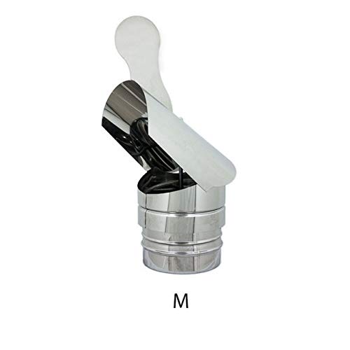 Fumaiolo gallo inox base tonda innesto M maschio (220mm)